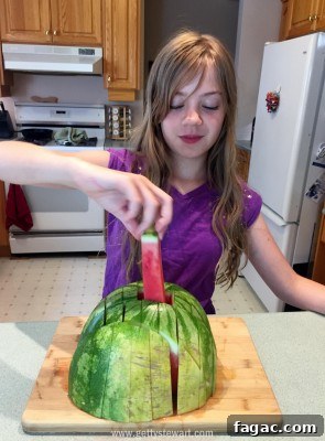 How to Cut a Watermelon: With the Rind and Without It 8 Jenga watermelon - watermarked