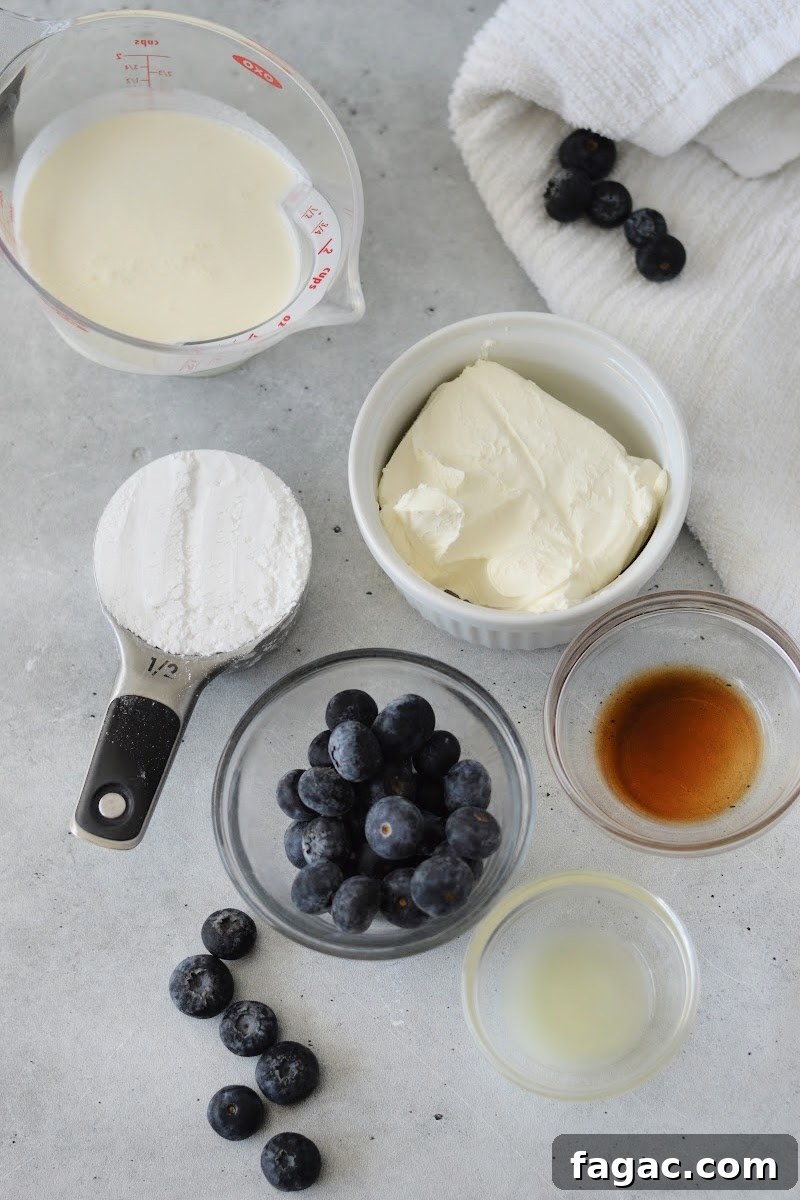 Low-Carb Blueberry Fluff Dessert Recipe 8 Low-Carb Blueberry Fluff Ingredients