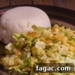 Namibian Pap with Fried Cabbage: Traditional Maize Meal Recipe 3 Pap and Fried Cabbage Recipe