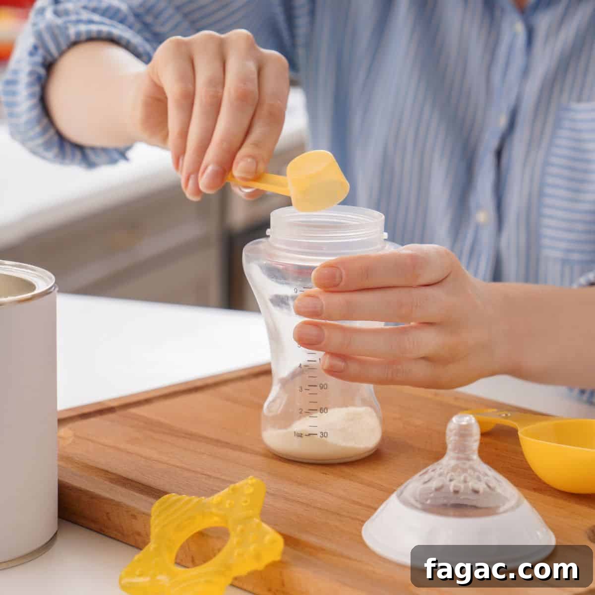 US vs EU Baby Formula Ingredients: What Parents Need to Know 3 Hands scooping formula into bottle