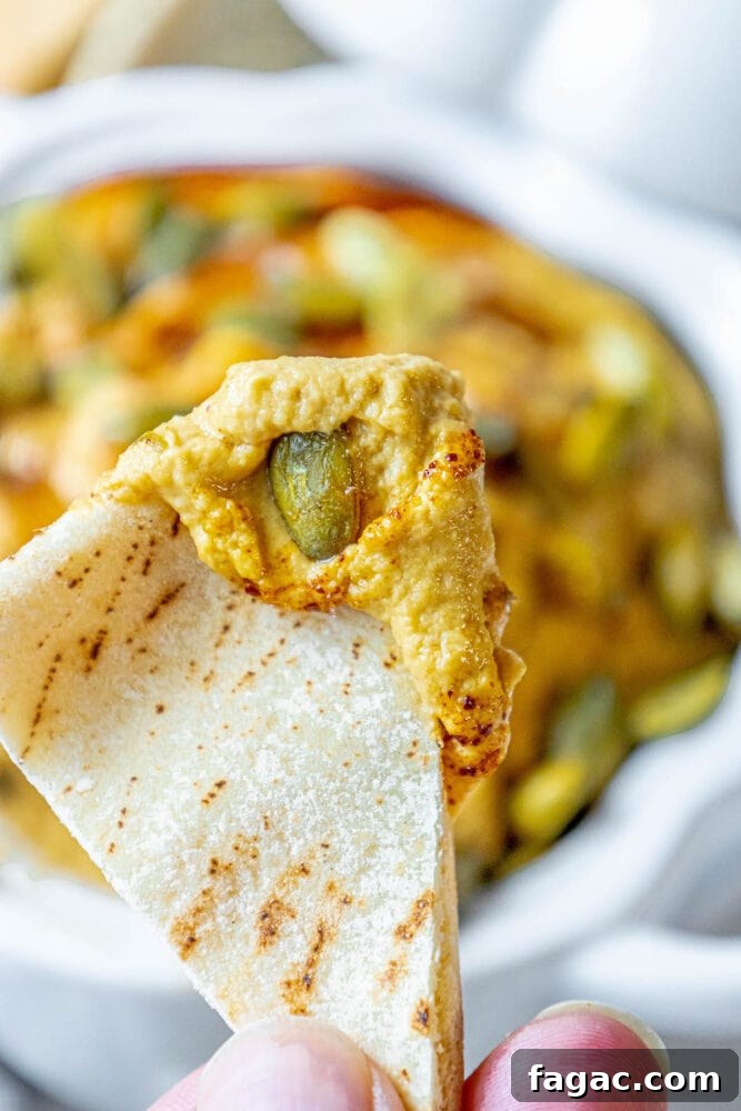 Creamy Pumpkin Hummus Recipe for Fall Appetizers 4 img 71085 3