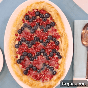 Blueberry and Pomegranate Tart