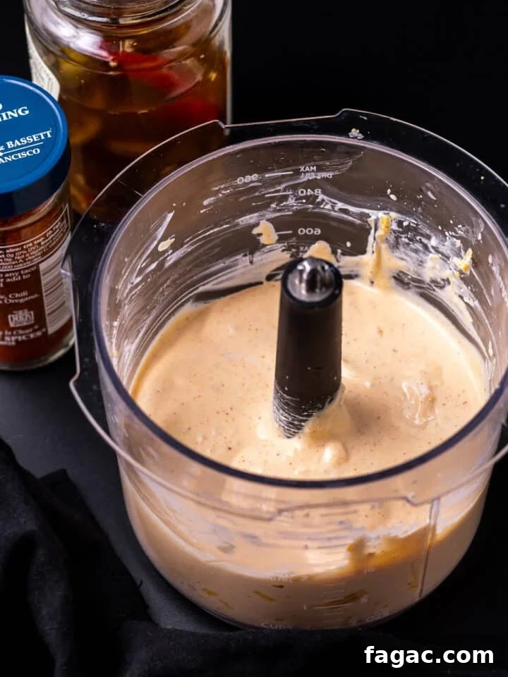 blended queso sauce