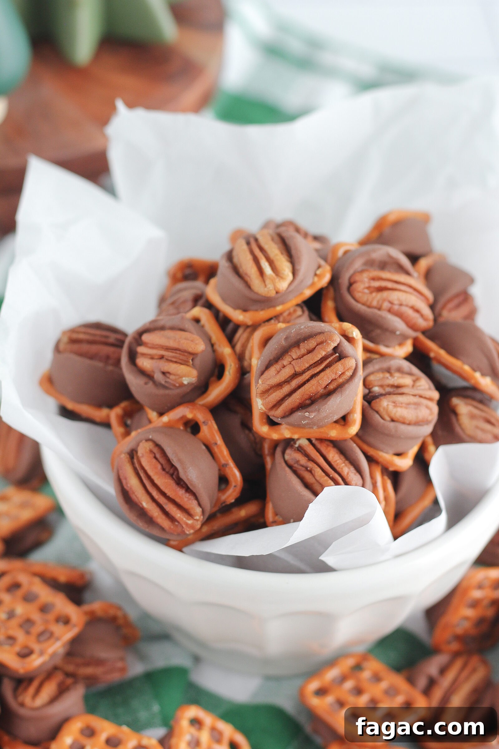Adding pecans after baking