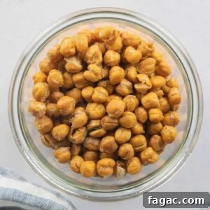 Crispy Roasted Chana (India’s Spiced Crunchy Chickpeas) 8 Close up of bowl of roasted chana