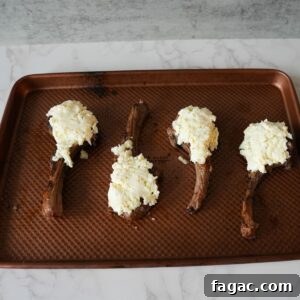 Parmesan-Crusted Lamb Chops (LongHorn Steakhouse Copycat) 7 Parmesan Crusted Lamb Chops before baking.