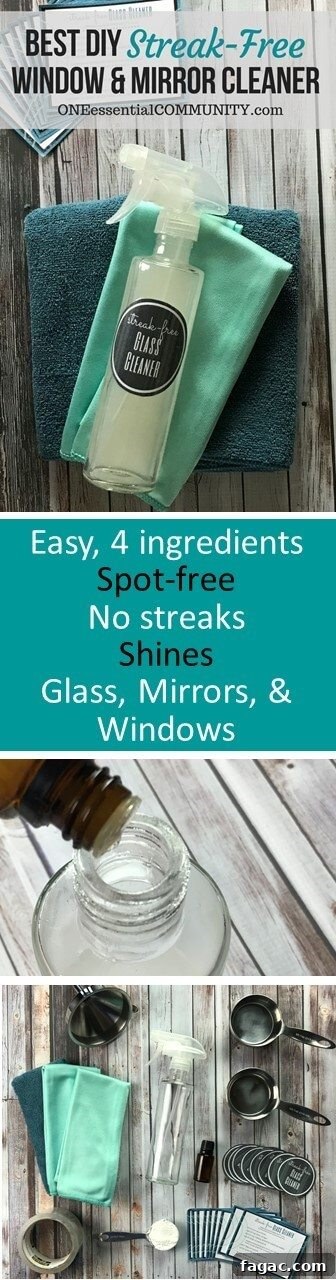 Streak-Free Homemade Glass Cleaner for Windows & Mirrors 15 DIY glass cleaner bottle