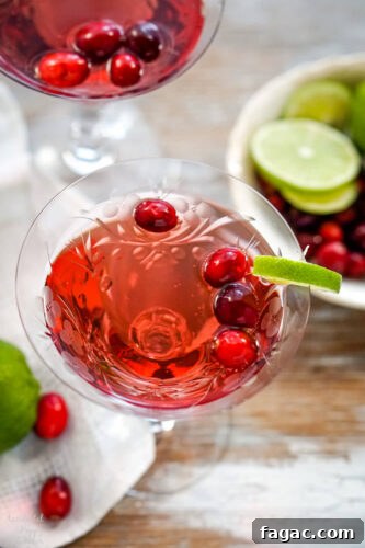 A close up image that shows the glass of punch.
