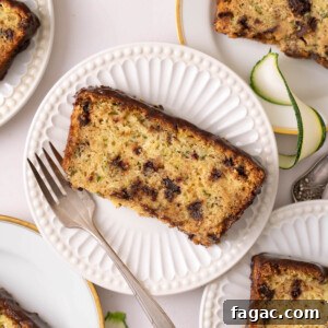Slices of zucchini chocolate cake