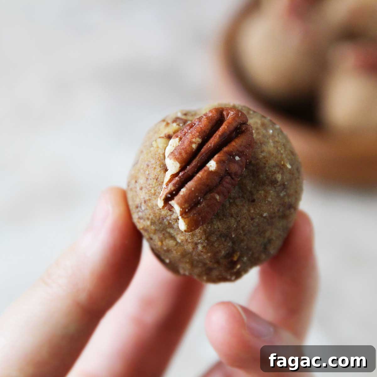 Dulce de Leche Protein Balls — 3-Ingredient Energy Bites 9 Vegan Pecan Pie Protein Balls