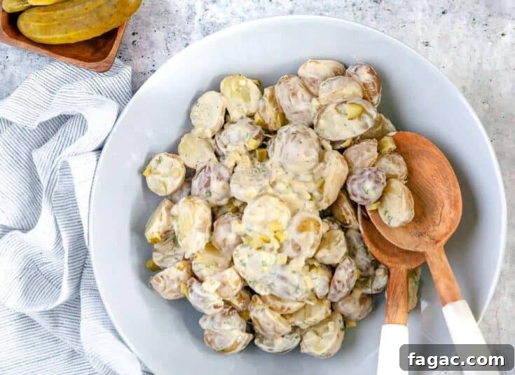 Dill Pickle Redskin Potato Salad
