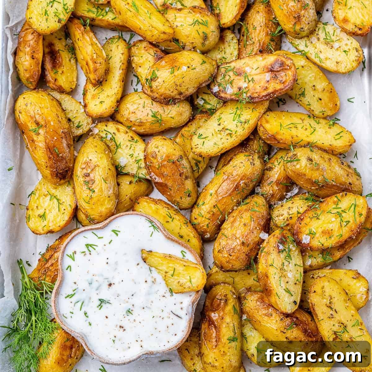 Crispy Greek Fingerling Potatoes
