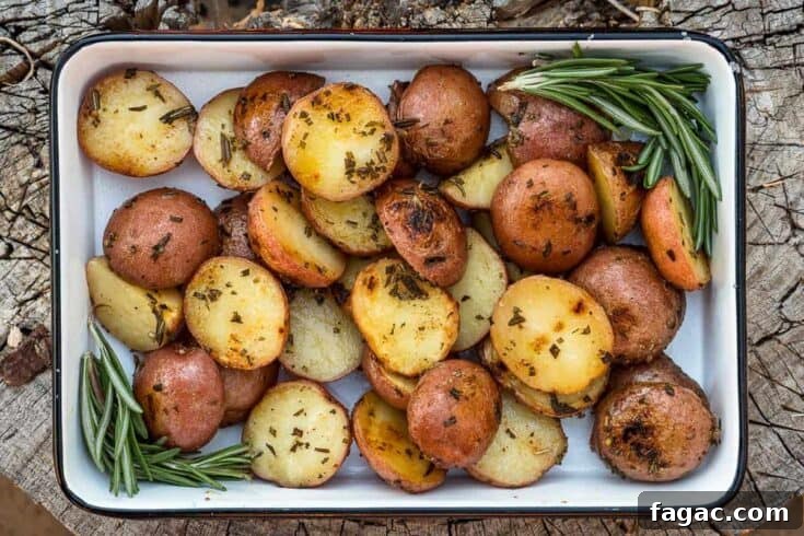 Grilled Rosemary Garlic Potatoes