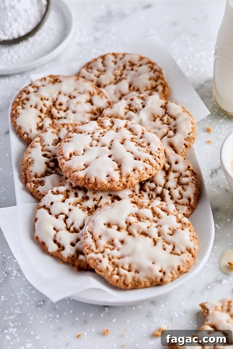 Chewy Homemade Iced Oatmeal Cookies Recipe 3 Iced Oatmeal Cookies