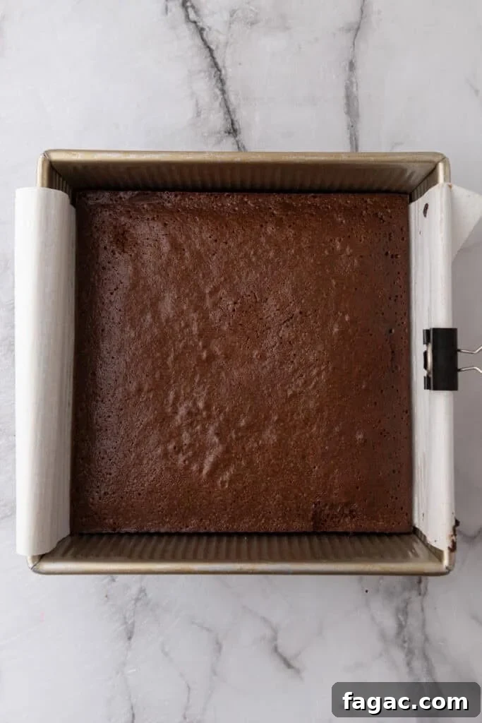 Ultimate Cosmic Brownies Recipe for Perfect Fudgy Squares 11 baked batter in a pan