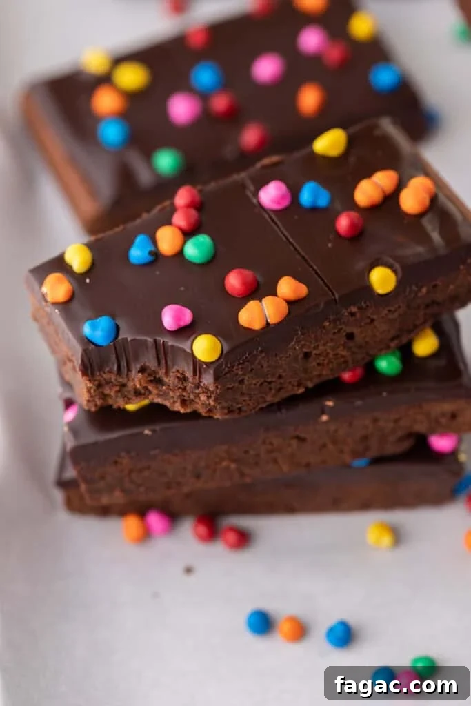Ultimate Cosmic Brownies Recipe for Perfect Fudgy Squares 15 Cosmic Brownies recipe stacked on top of each other