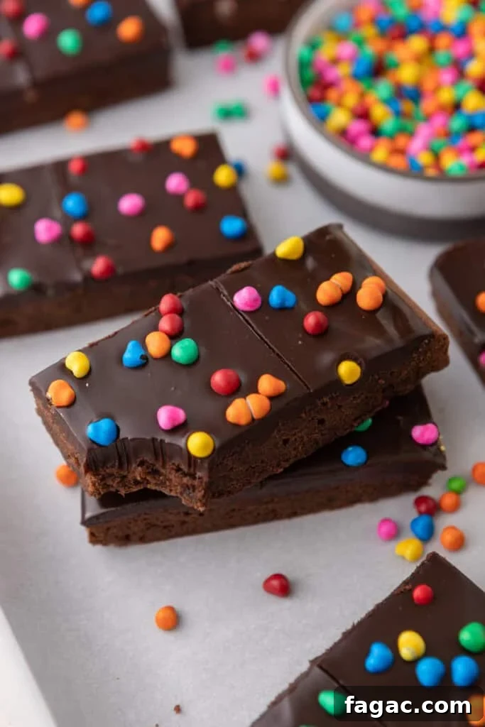 Ultimate Cosmic Brownies Recipe for Perfect Fudgy Squares 16 Cosmic Brownies recipe stacked on top of each other