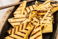 Crispy Grilled Polenta with Salsa Rosa