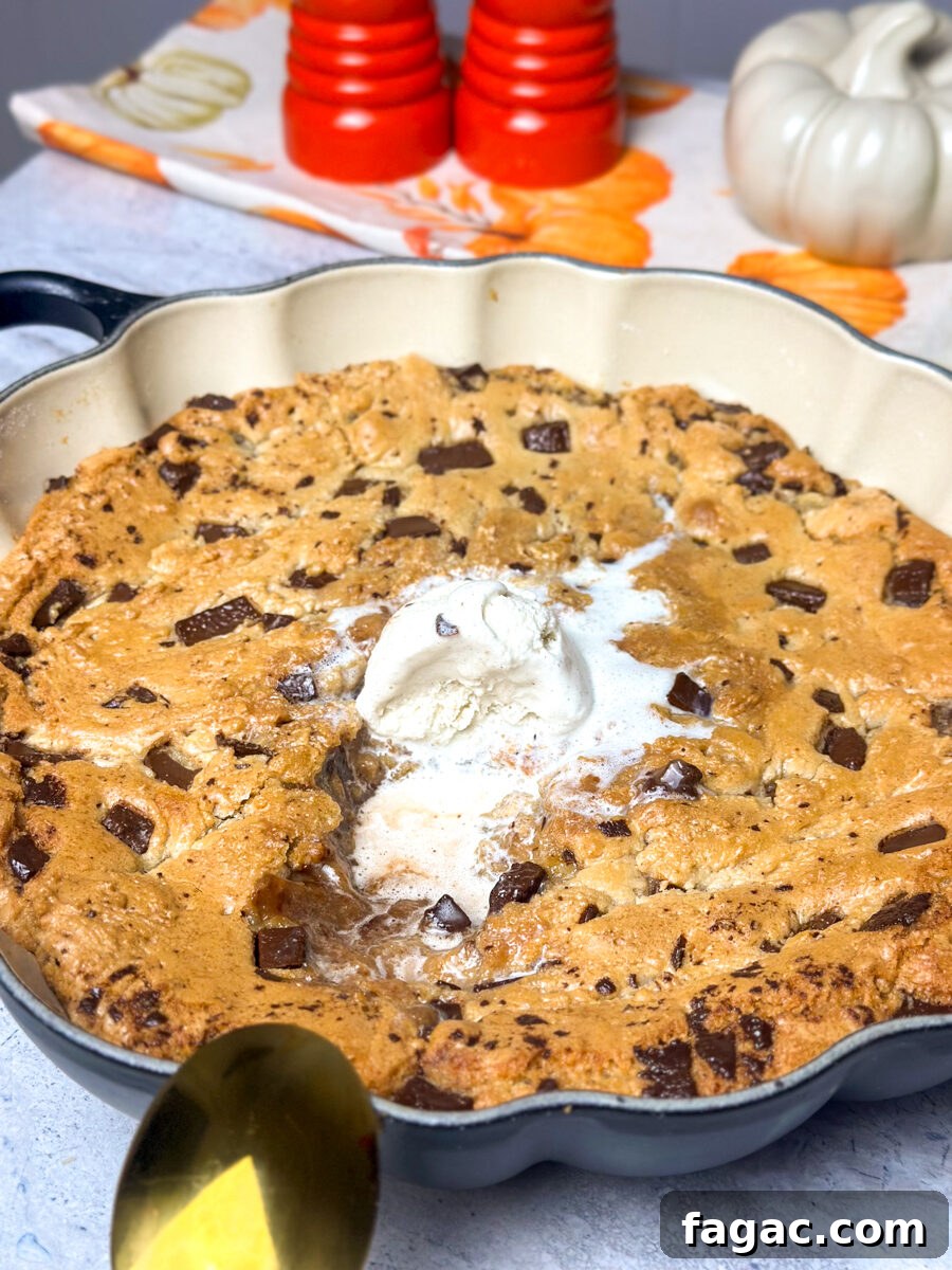 Brown Butter Chocolate Chip Cookie Skillet Recipe 3 cookie skillet