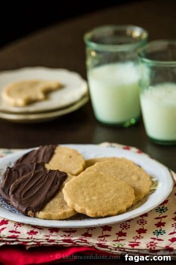 Peanut Butter Sugar Cookies on a white plate.