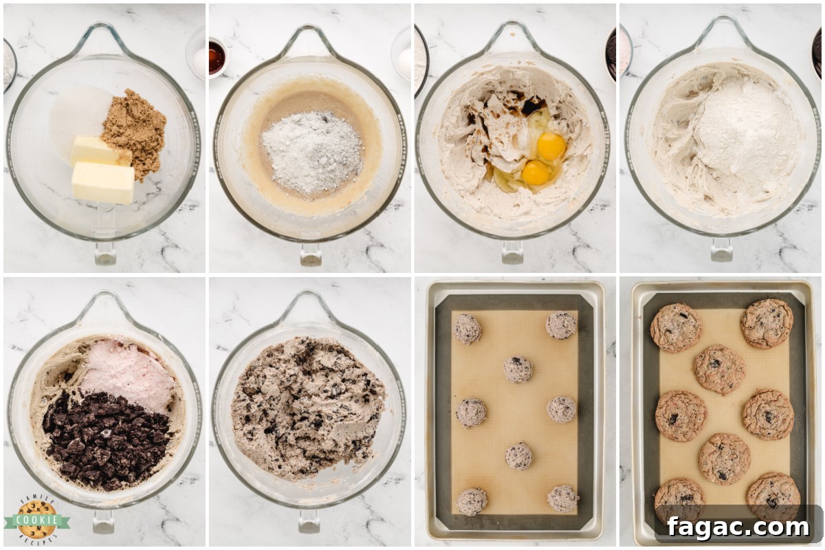 Step by step instructions on how to make Peppermint Oreo Cookie recipe.