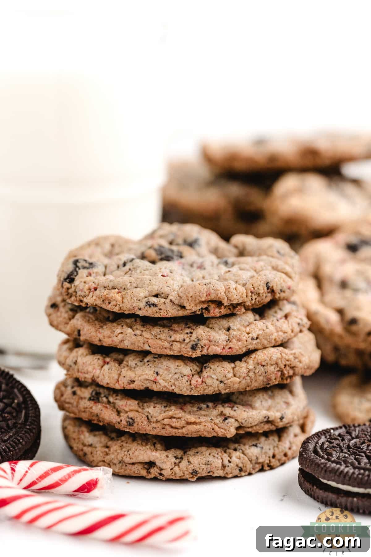 Peppermint oreo cookies.