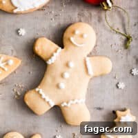 iced christmas shortbread cookies.