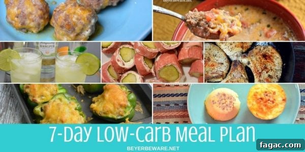 Low carb meal plan for 7 days