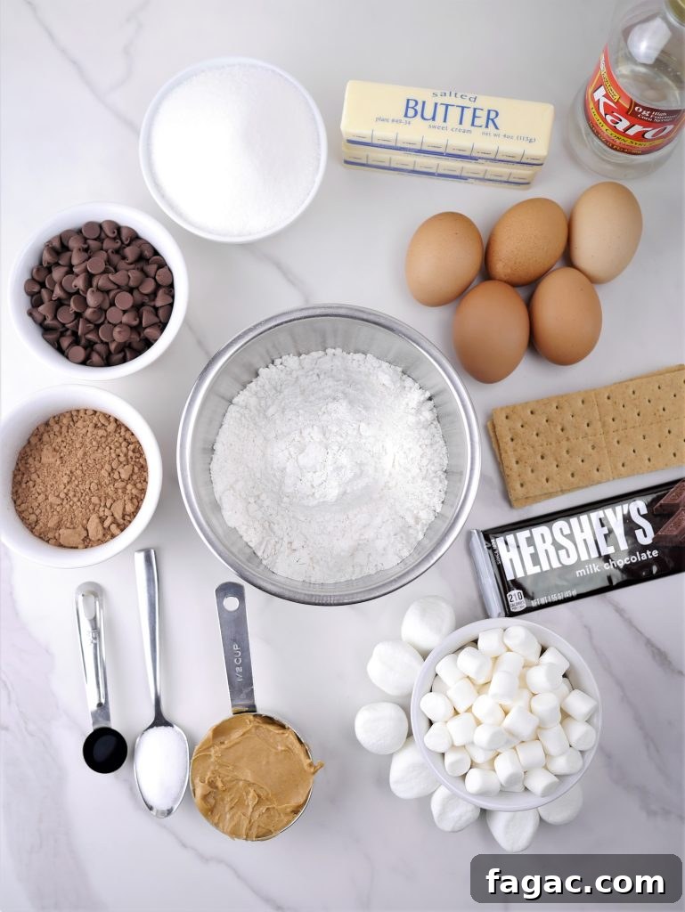 S'mores Brownies with Peanut Butter Sauce: Gooey Campfire Dessert 3 img 454 2