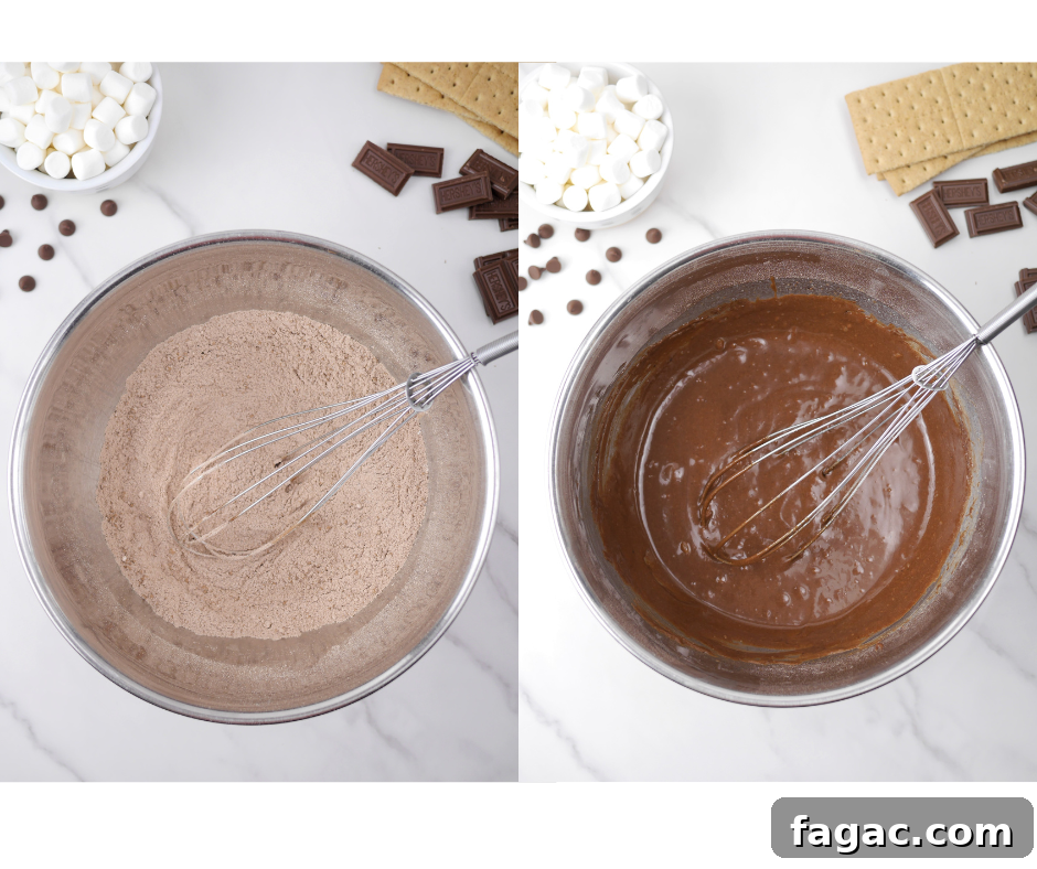 S'mores Brownies with Peanut Butter Sauce: Gooey Campfire Dessert 4 img 454 3