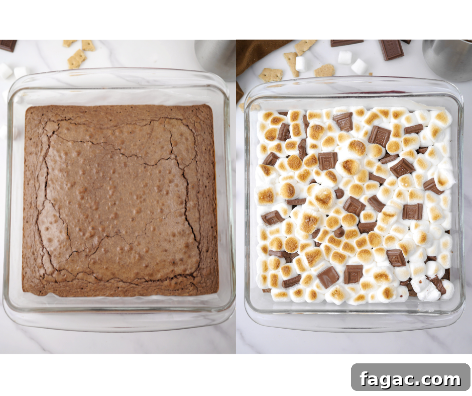 S'mores Brownies with Peanut Butter Sauce: Gooey Campfire Dessert 5 img 454 4