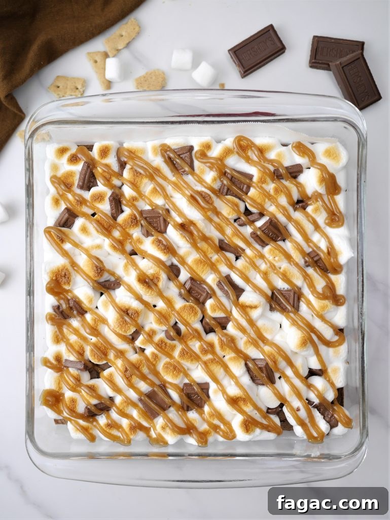 S'mores Brownies with Peanut Butter Sauce: Gooey Campfire Dessert 7 img 454 6