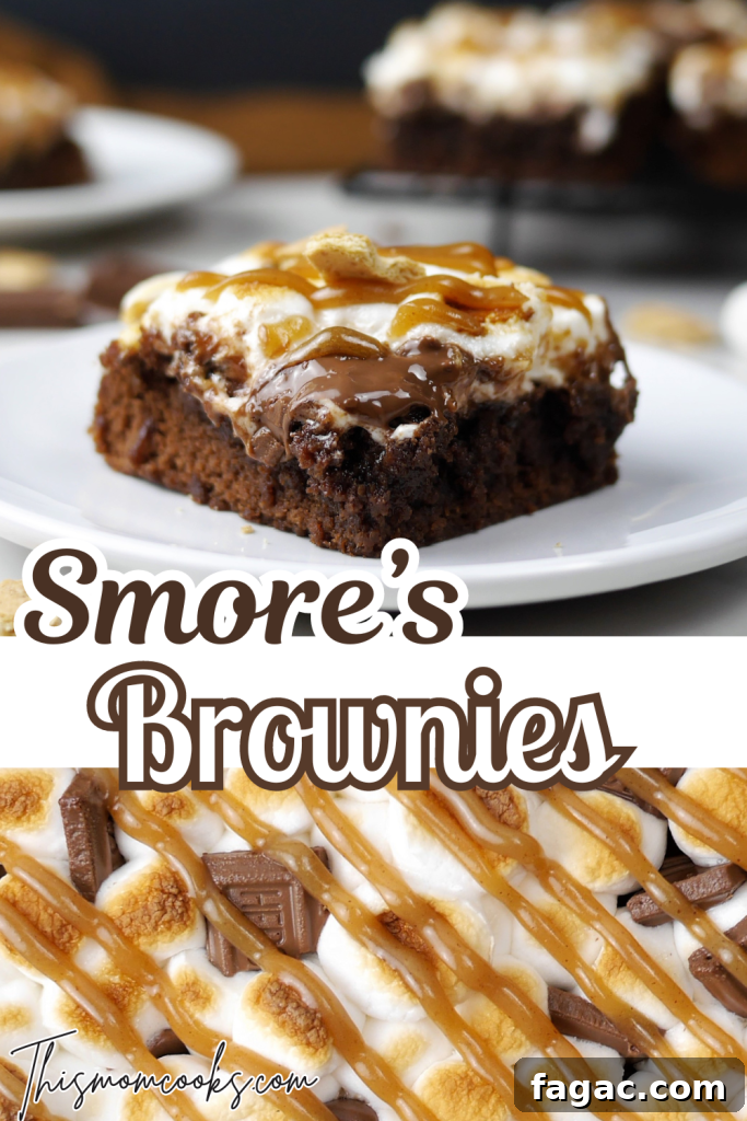 S'mores Brownies with Peanut Butter Sauce: Gooey Campfire Dessert 8 img 454 7