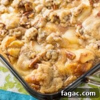 Apple Streusel French Toast Casserole with Maple Glaze 11 APPLE STREUSEL FRENCH TOAST BAKE