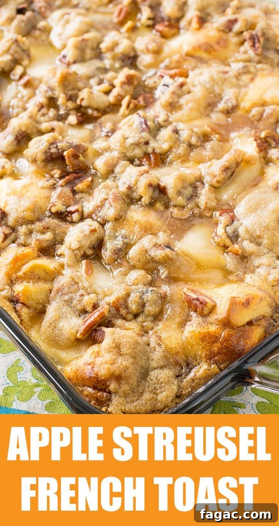 Apple Streusel French Toast Casserole with Maple Glaze 13 APPLE STREUSEL FRENCH TOAST BAKE