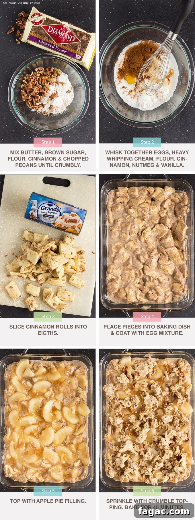 Apple Streusel French Toast Casserole with Maple Glaze 5 Apple Streusel French Toast Bake