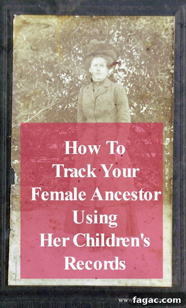 Explore an unusual genealogy research strategy to find the females in the family tree. Elusive female ancestors may be hiding in their children's records.