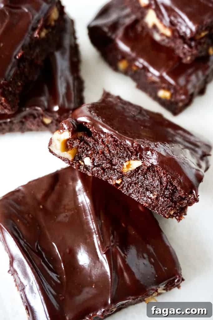 Fudgy Paleo Brownies with Rich Chocolate Frosting Recipe 6 paleo chocolate brownies with chocolate frosting
