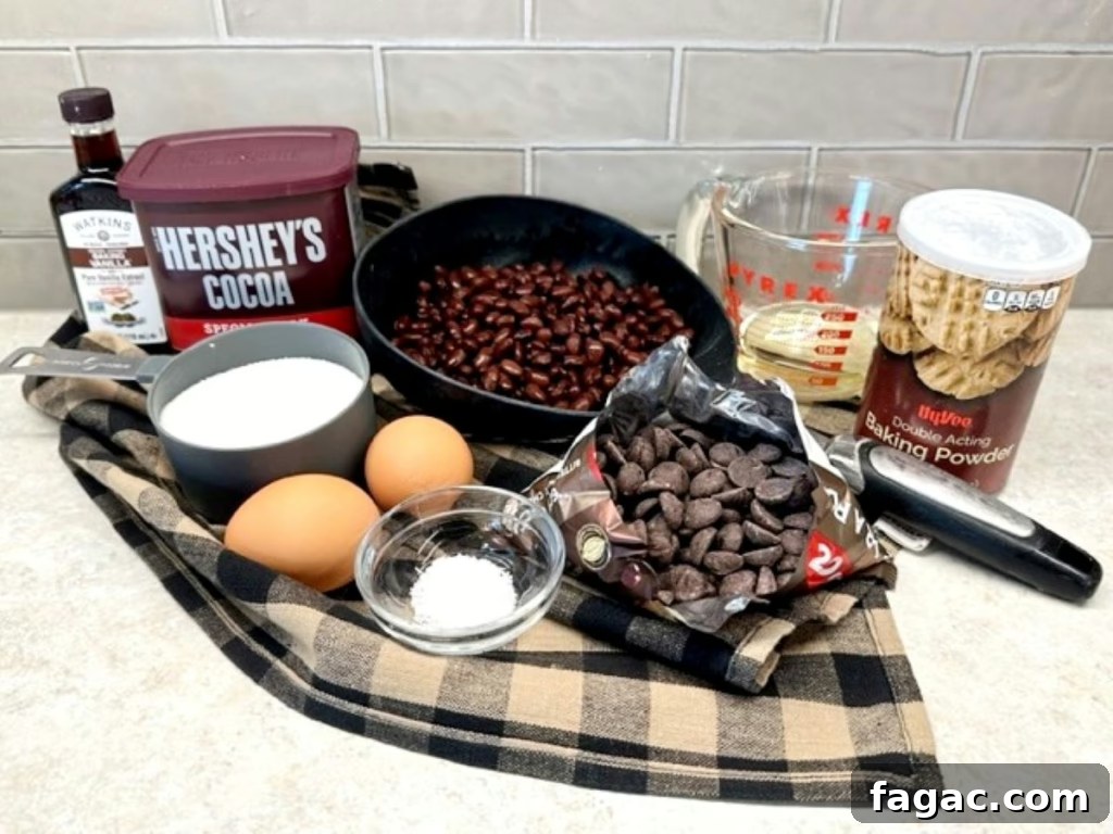 Fudgy Black Bean Brownies Recipe 3 img 11830 2
