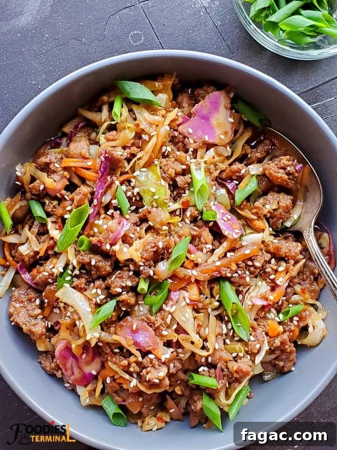 Instant Pot Egg Roll in a Bowl Recipe 2 Instant Pot Egg Roll in a Bowl