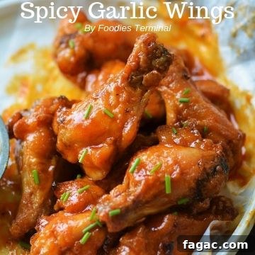 Sticky BBQ Chicken Wings in the Instant Pot 12 spicy garlic wings garnishe with chives
