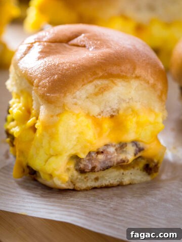 sausage-egg-and-cheese-breakfast-sliders