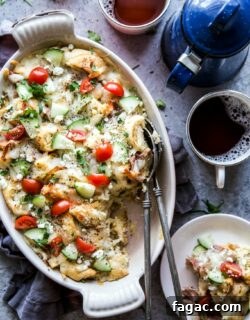 Greek Croissant Egg Casserole