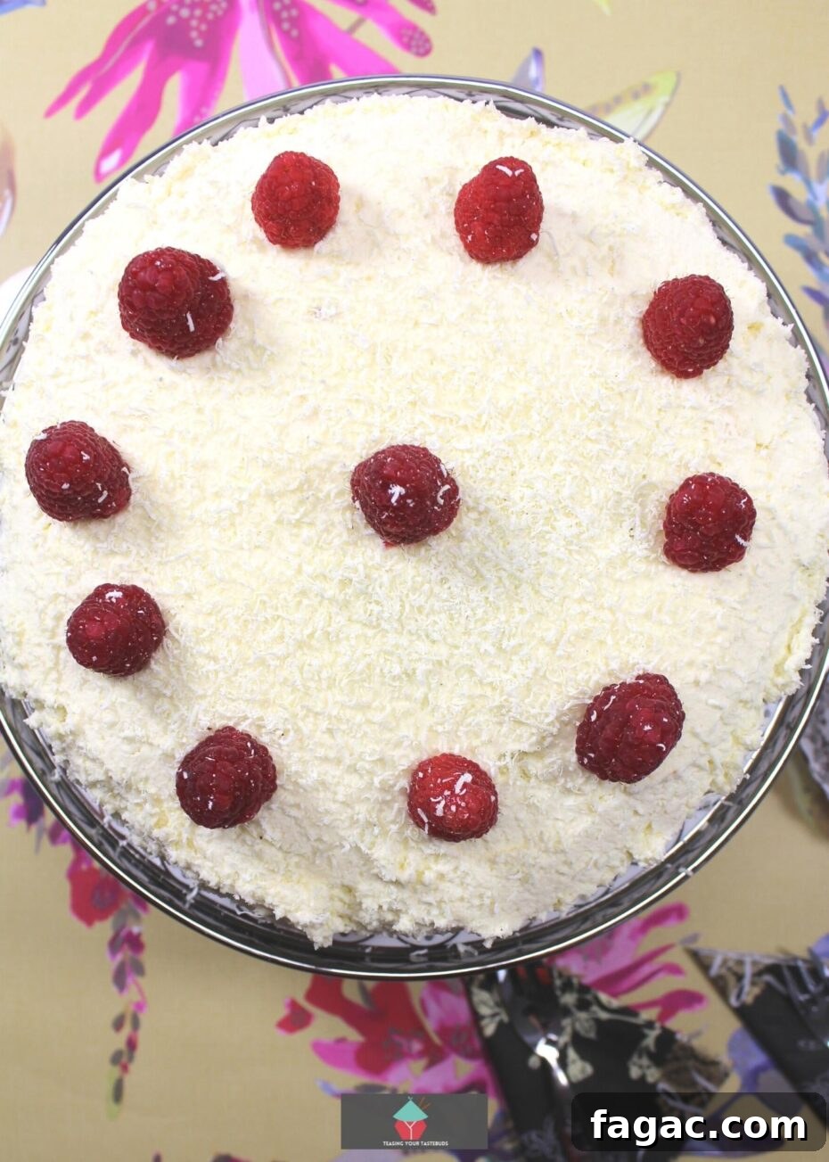 Raspberry Vanilla Marble Cake Recipe with Swirled Layers 7 Raspberry and Vanilla Marble Cake, decorate top with raspberries and grated chocolate