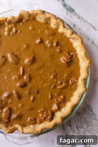 Citrus-Infused Chocolate Pecan Pie 11 pecan pie before baking