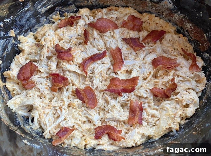 Slow Cooker Crack Chicken Sandwiches with Bacon and Cheese 4 The BEST Slow Cooker Shredded Chicken Recipe For Sandwiches